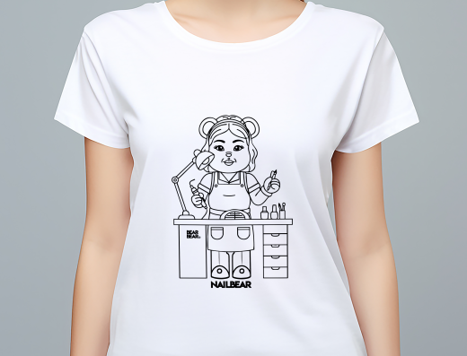 T-shirt NailBear Femme 100% Coton